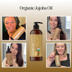 Maple Holistics jojoba oil pour for scalp hydration