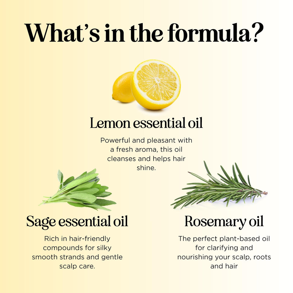 Maple Holistics Lemon Sage Clarifying Shampoo paraben-free formula for daily use