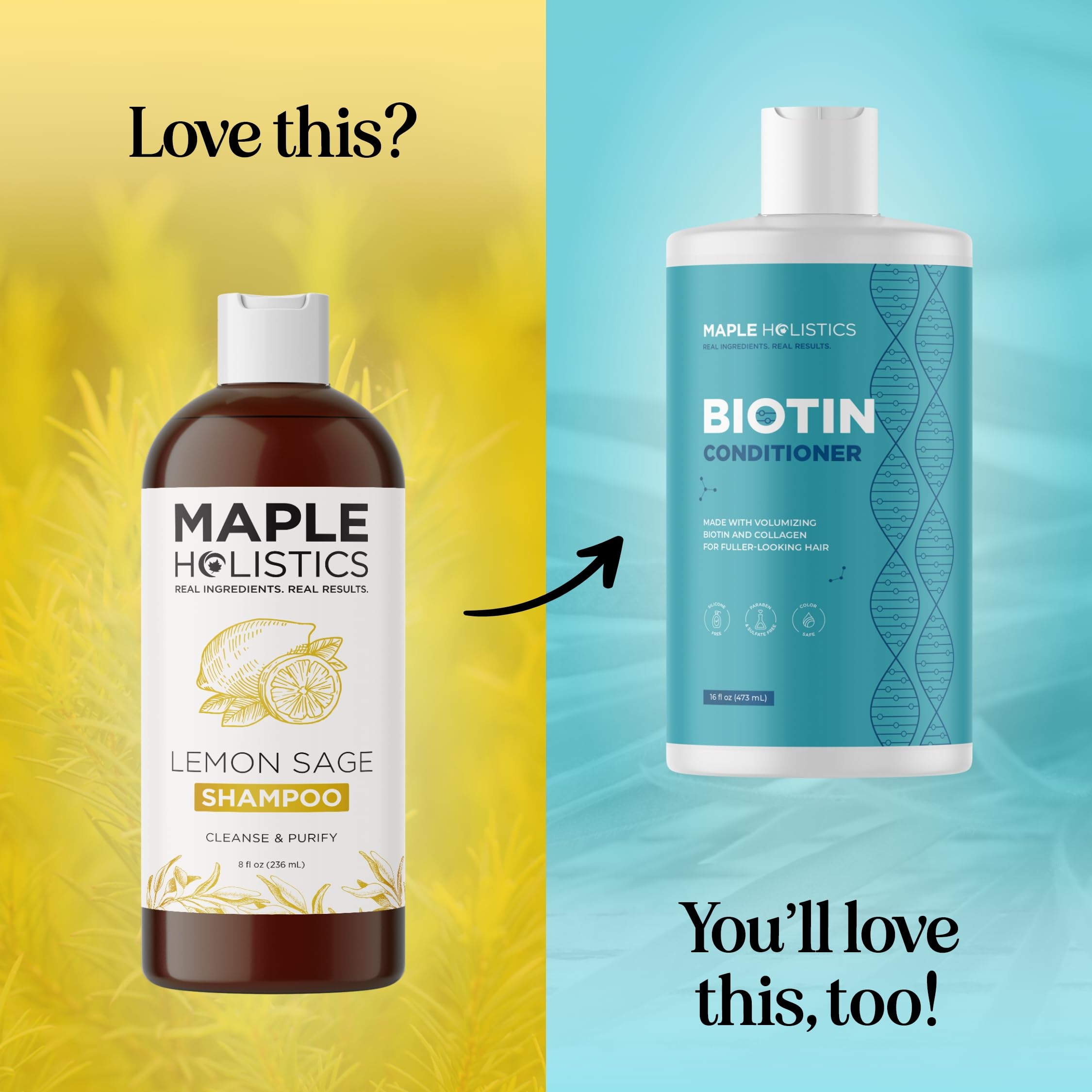 Maple Holistics Lemon Sage Clarifying Shampoo scalp clarification with botanicals