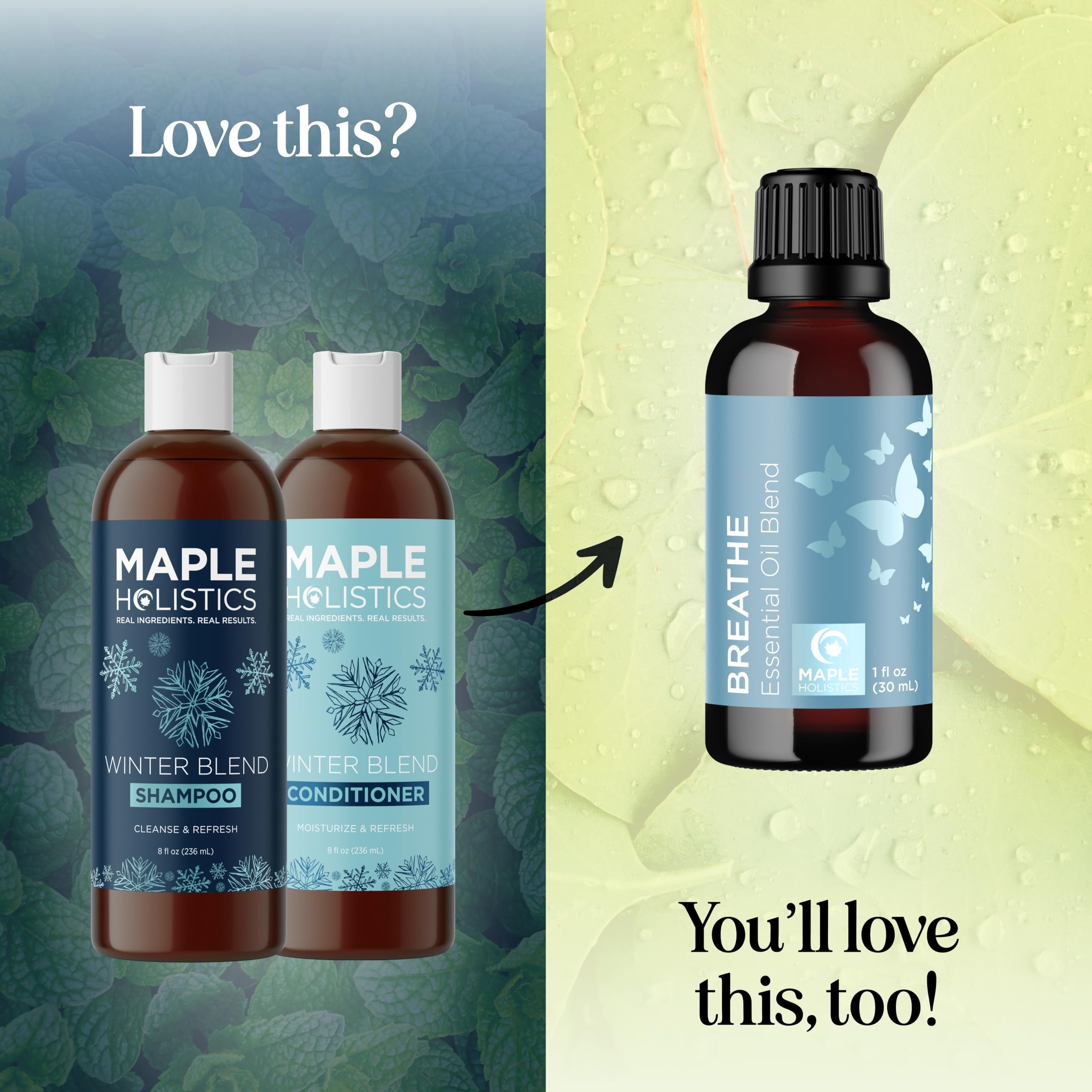 Droplets illustrating mineral buildup removal with Maple Holistics clarifying action.