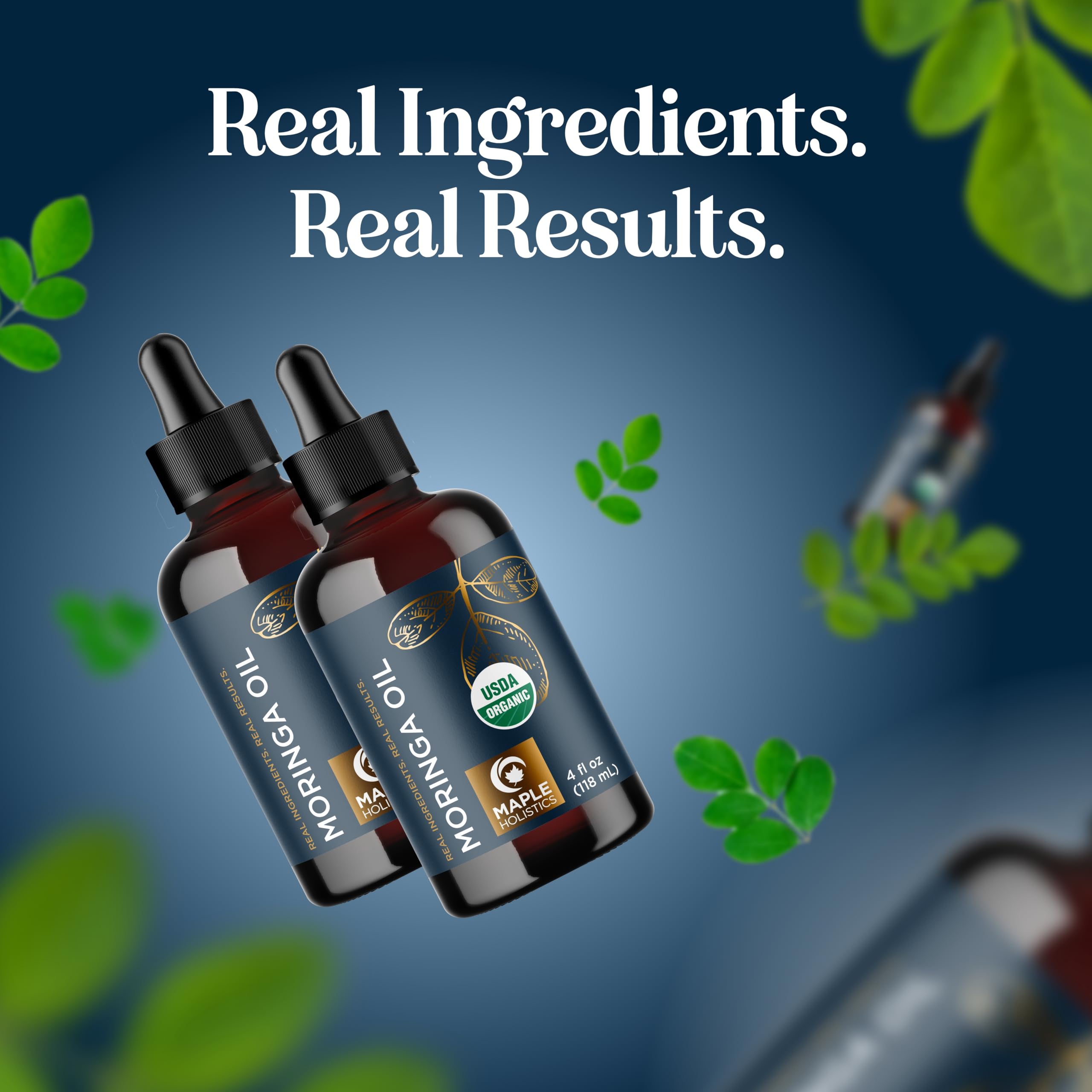 Maple Holistics Moringa Oil for body care on dry skin