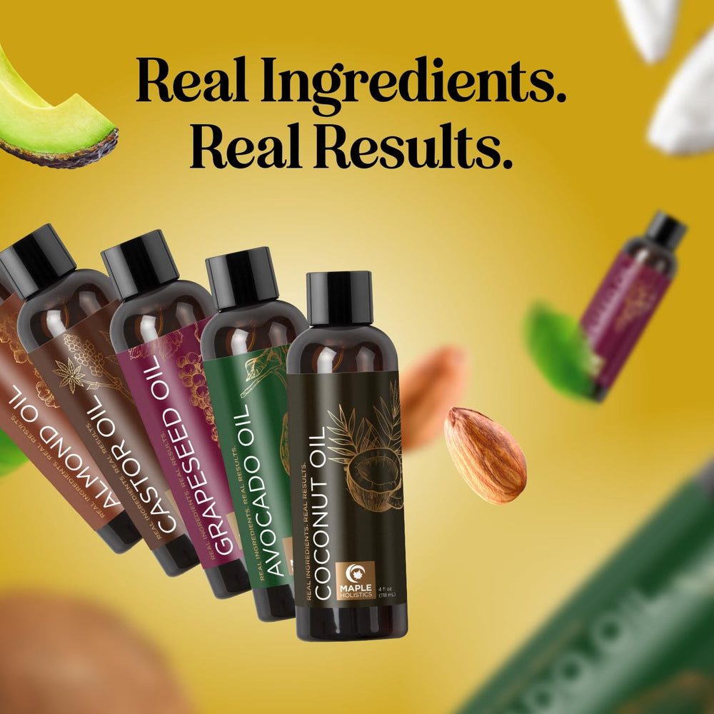 Maple Holistics nourishing oils lineup for face body and hair