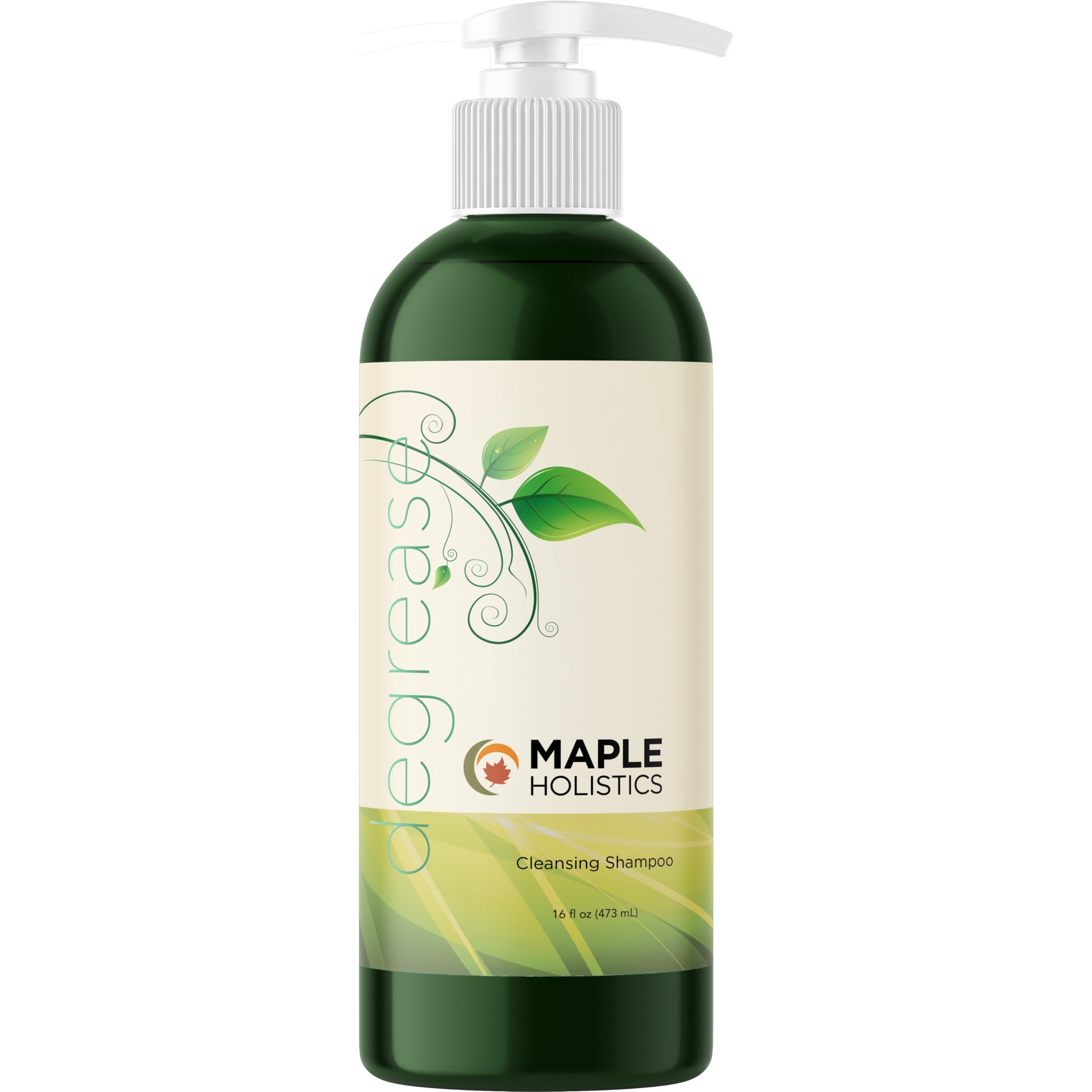 Maple Holistics oily hair close-up indicates targeted cleansing effect