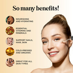 Maple Holistics Organic Jojoba Oil facial application; gentle daily moisturizer.