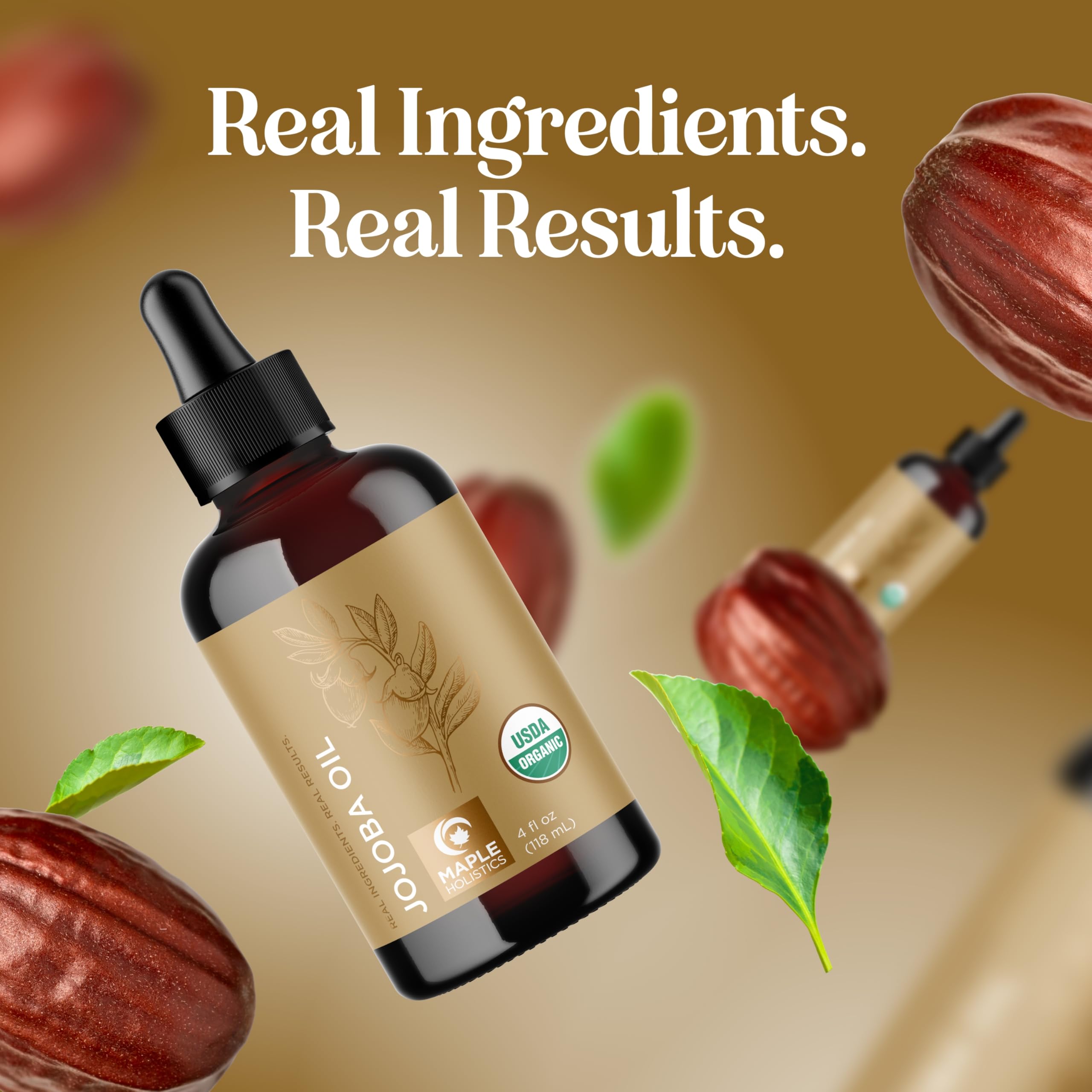 Maple Holistics Organic Jojoba Oil for nails and skincare routines.