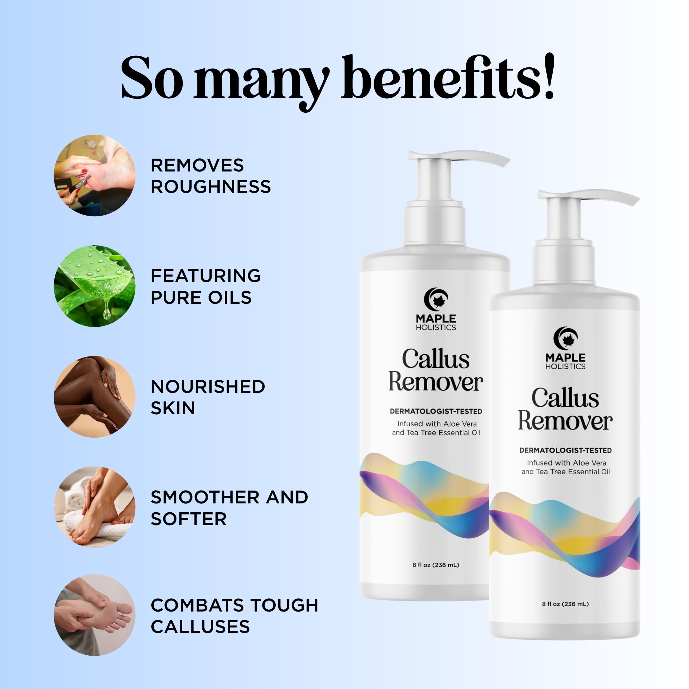 Maple Holistics pumice stone beside the cream aids gentle callus removal.