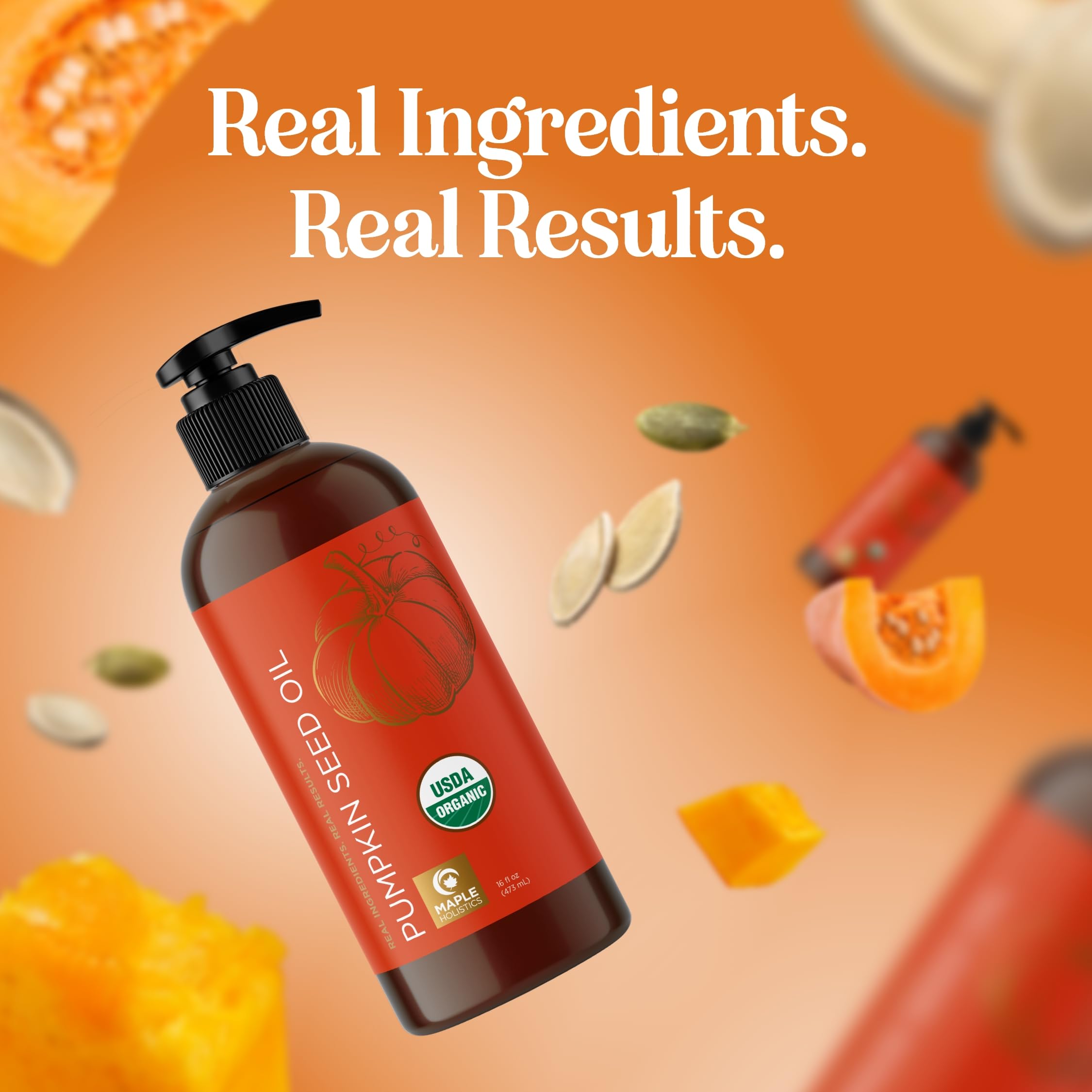 Maple Holistics pumpkin seed oil diy-blend—vibrant base for homemade skincare