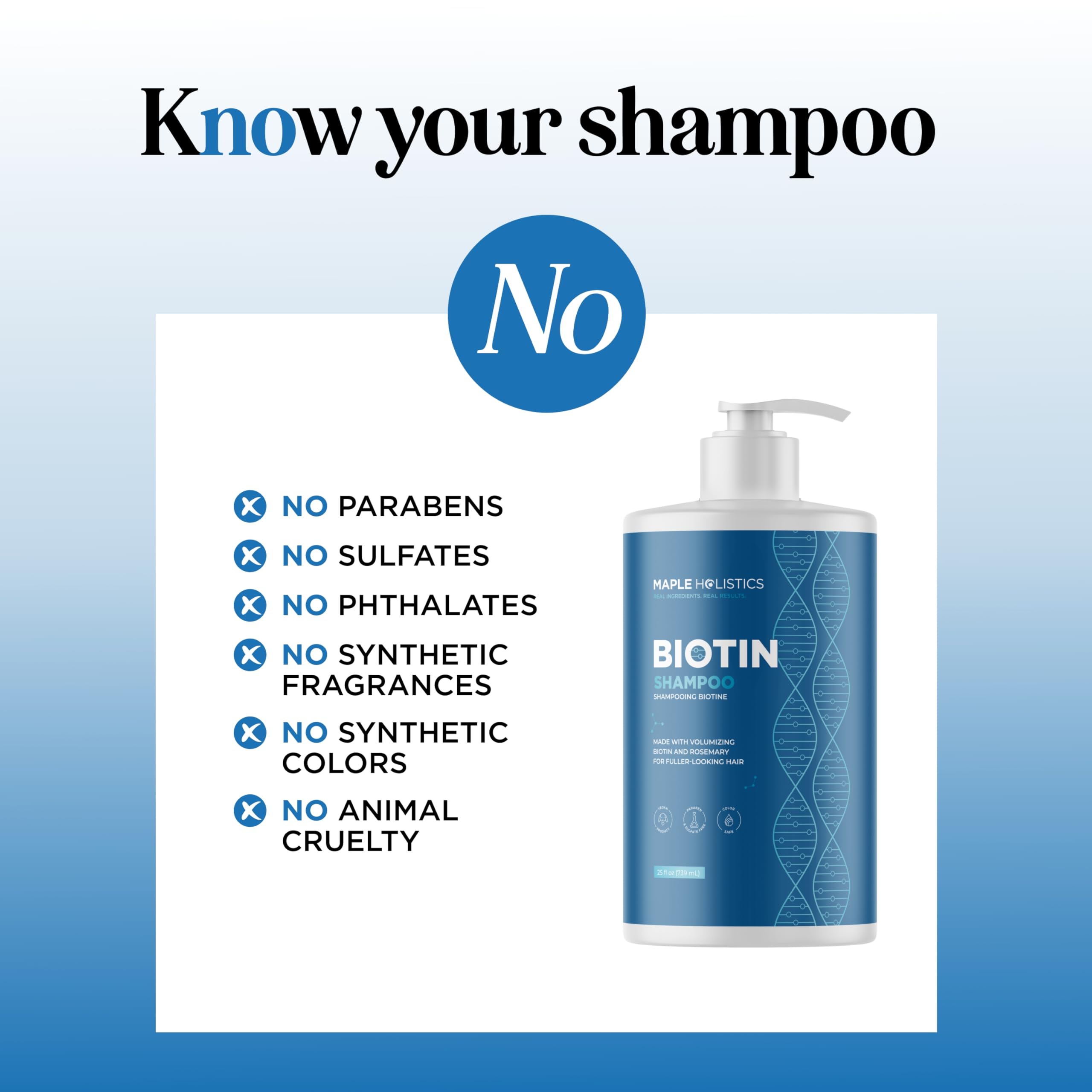 Daily-use routine with Maple Holistics shampoo supports voluminous, airy hair