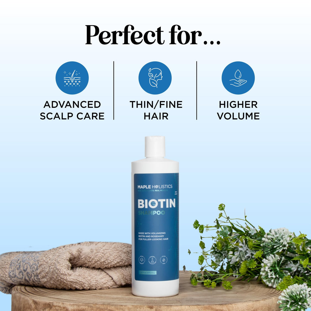 Foamy lather from Maple Holistics Rosemary Biotin Shampoo demonstrates thorough cleansing