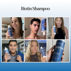 Maple Holistics Rosemary Biotin Shampoo label close-up shows vegan, sulfate-free formula