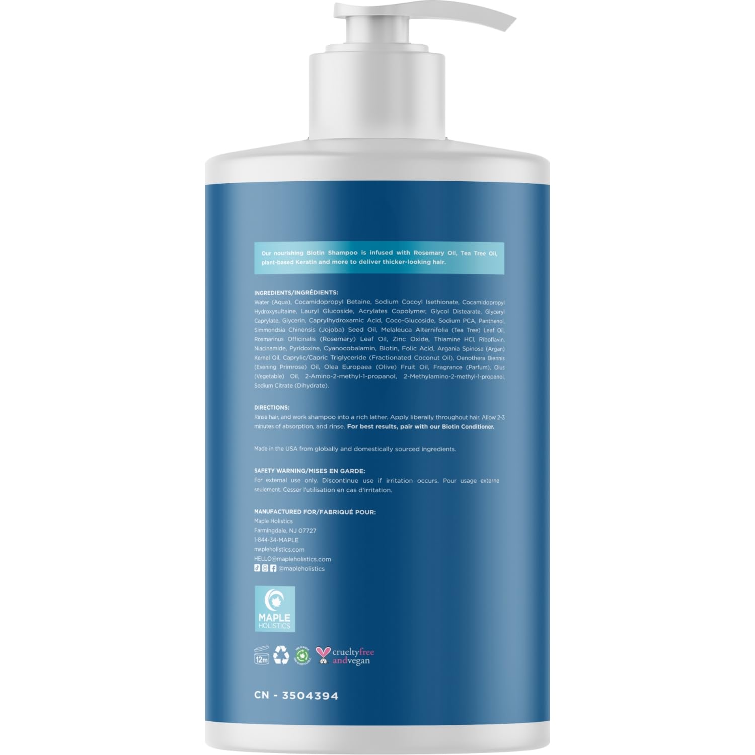 Creamy lather from Maple Holistics shampoo indicates gentle cleansing for delicate strands