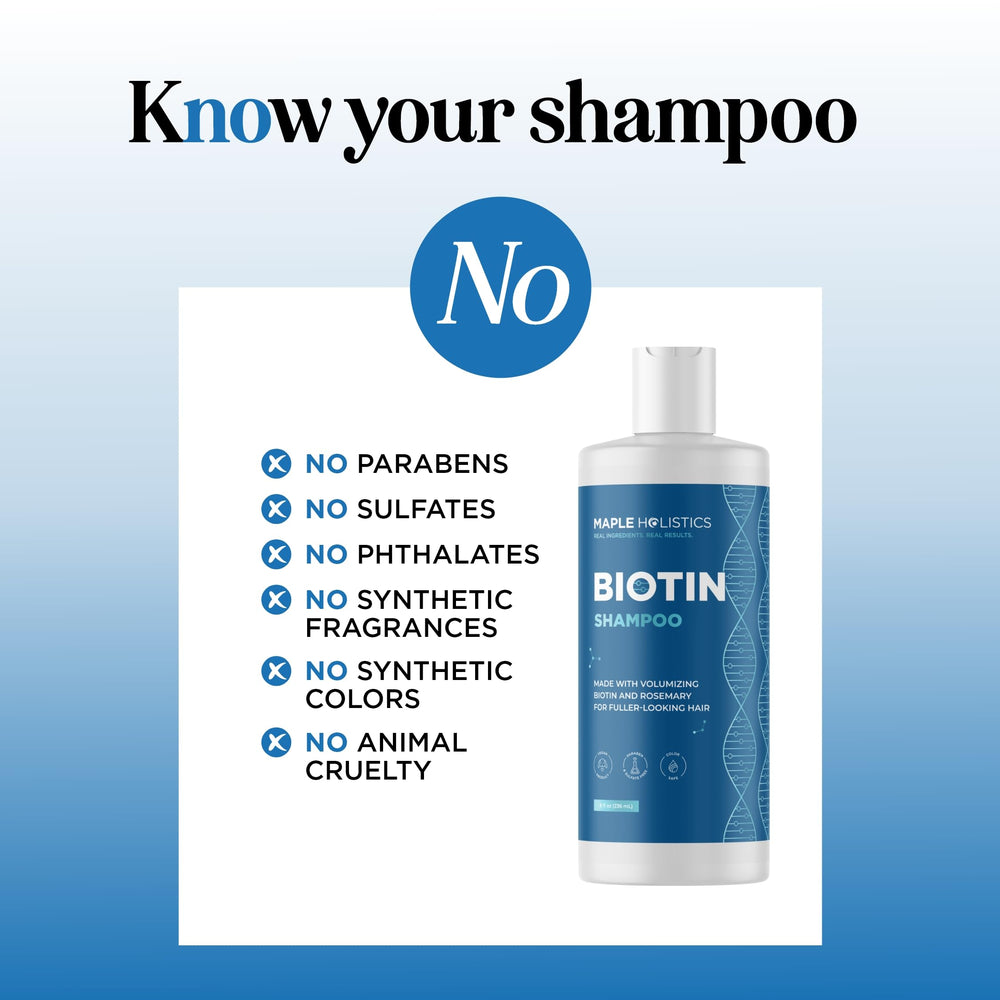 Rosemary oil drops highlight scalp nourishment in Maple Holistics shampoo