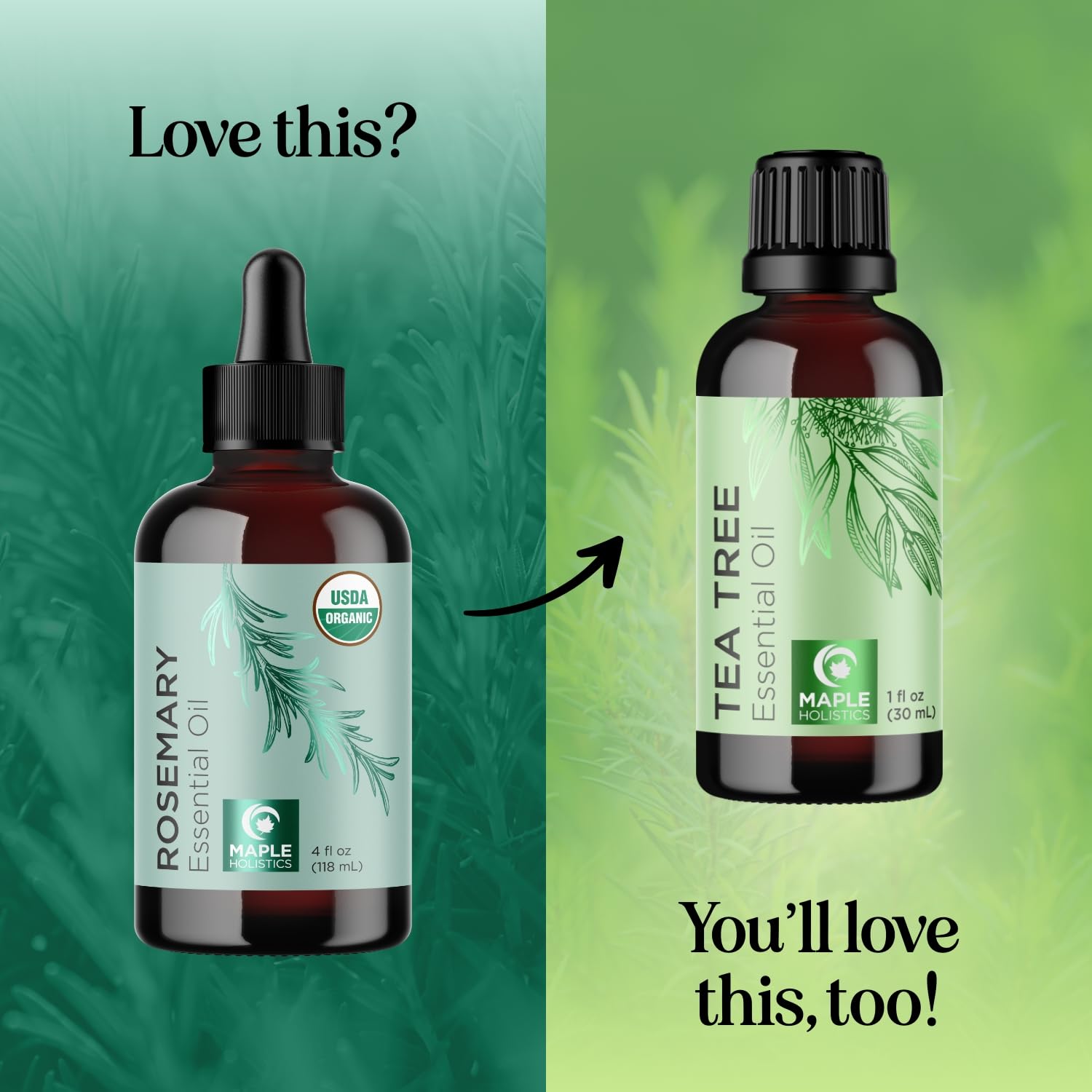 Maple Holistics rosemary oil face care for refreshed skin