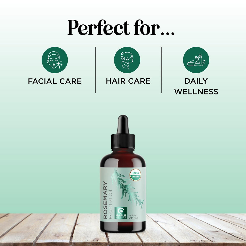 Maple Holistics rosemary oil scalp massage for dry scalp relief