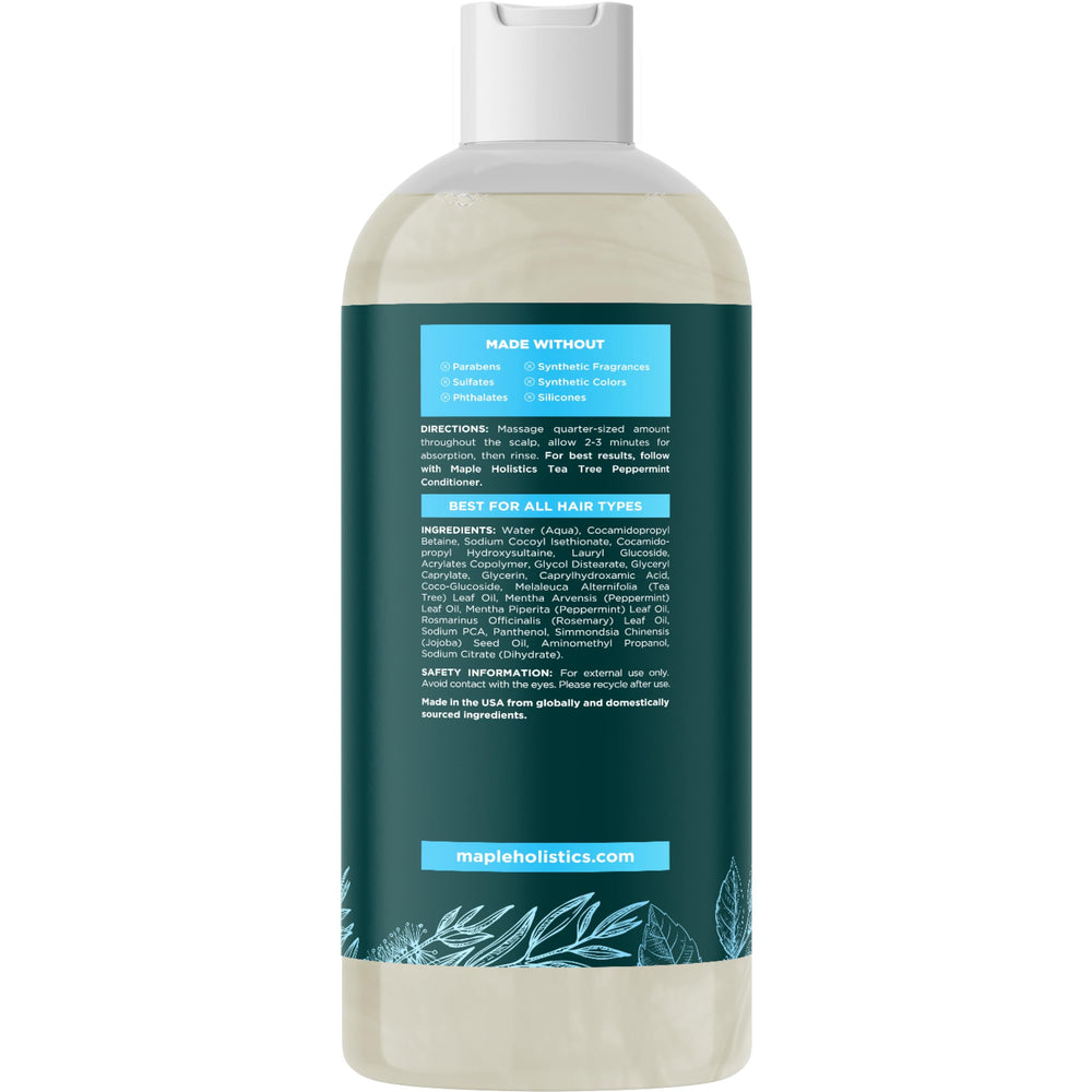 Rinse and enjoy peppermint cooling sensation during cleanse.