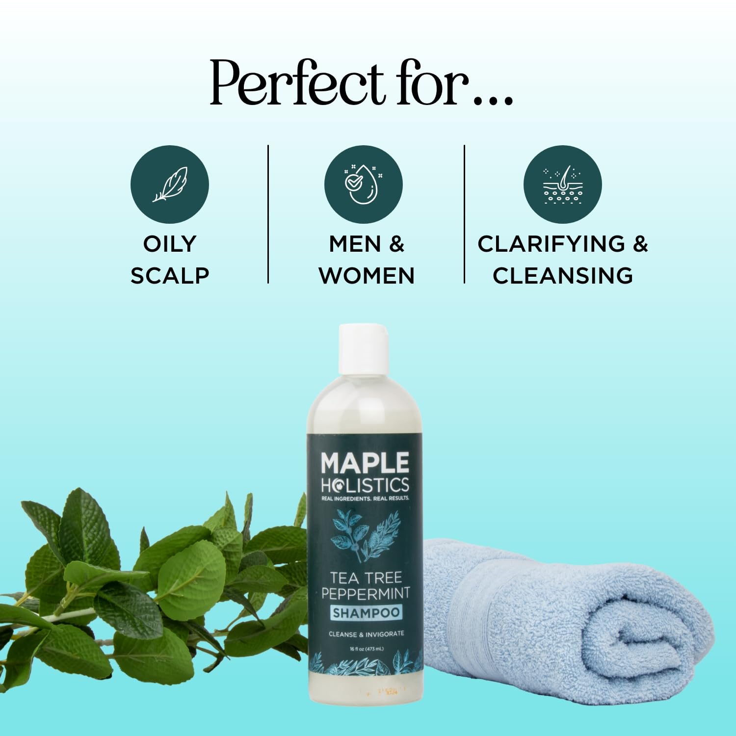 Maple Holistics shampoo lather close-up demonstrates gentle cleansing for daily use