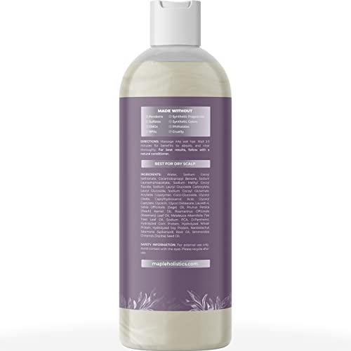 Maple Holistics Sage Rosemary Shampoo lather demonstrates deep cleansing for oily hair.