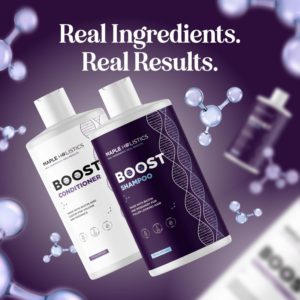 Maple Holistics set bottle pair displays complete sulfate-free system