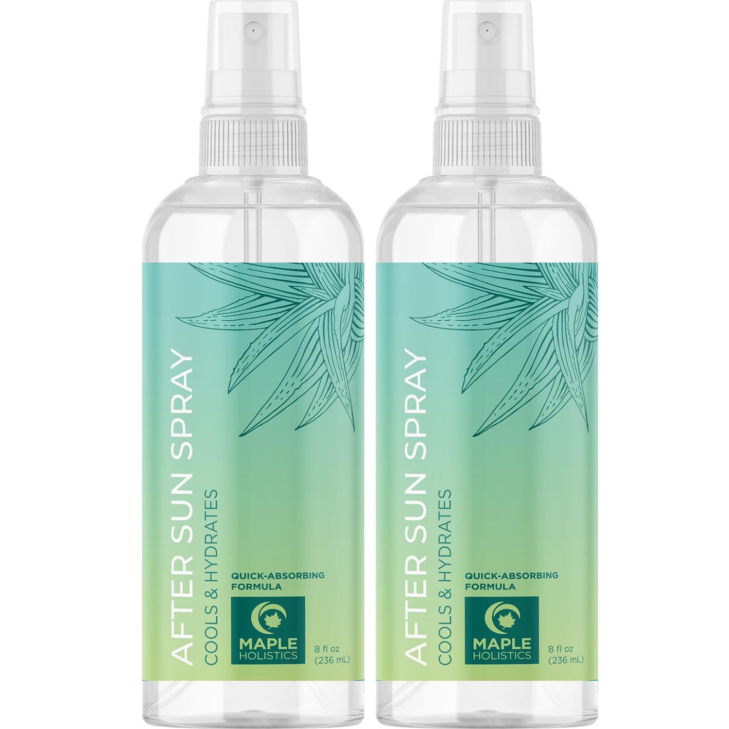 Ideal for beach days with Maple Holistics after-sun spray on sun-kissed skin