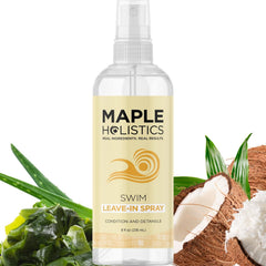 Maple Holistics Swim Leave-In Bottle front view for pre-swim protection