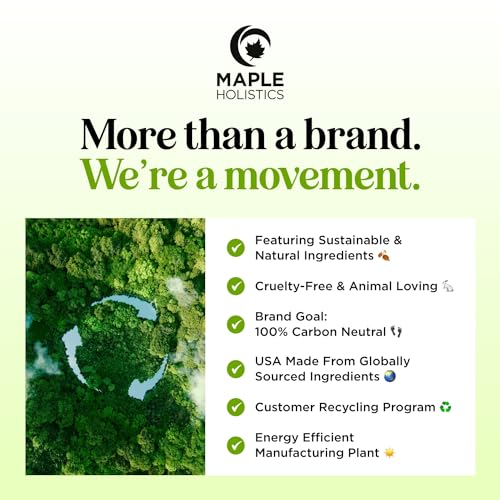 Maple Holistics Tea Tree application scene shows scalp-friendly routine