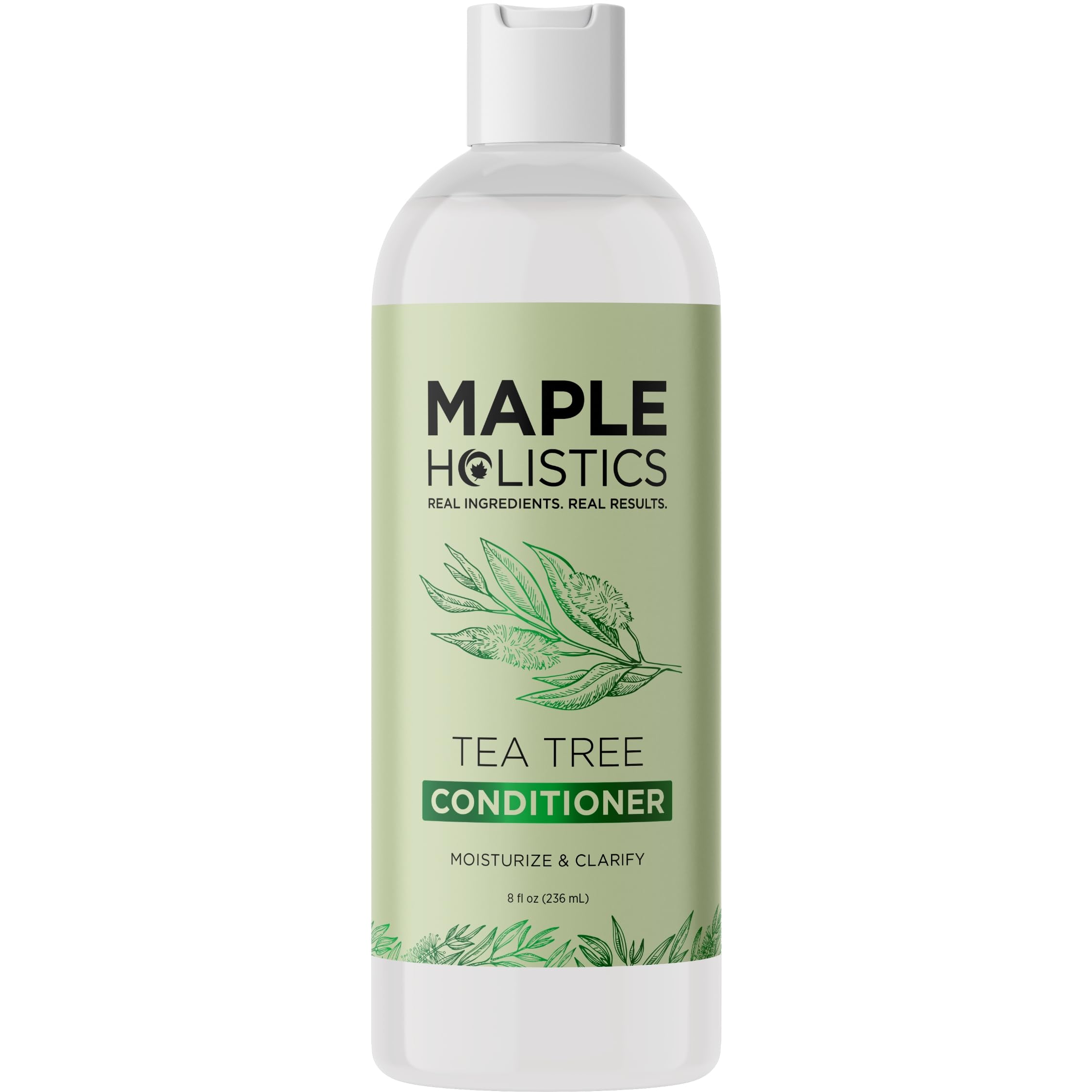 Maple Holistics Tea Tree Conditioner pump dispenser close-up