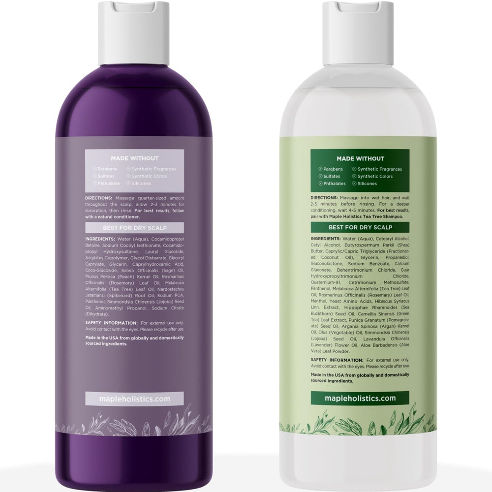 Maple Holistics Tea Tree Sage Rosemary Conditioner ingredients close-up
