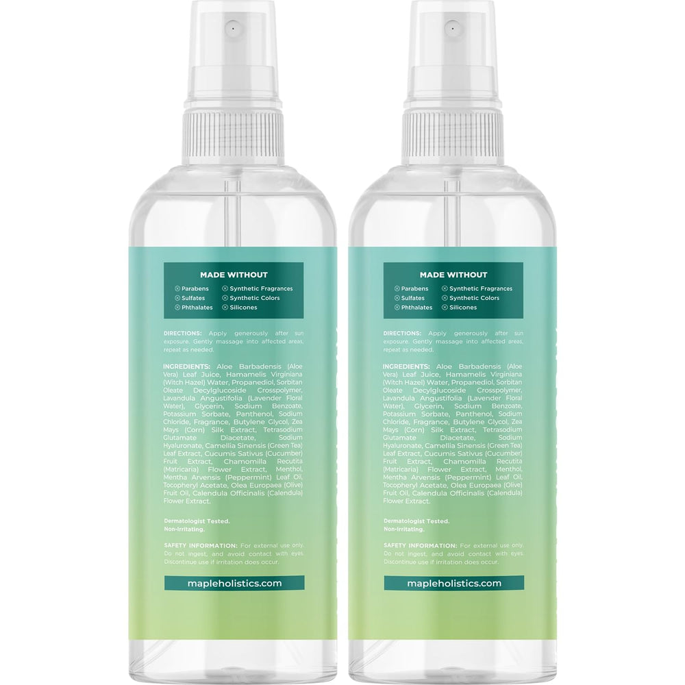 Vitamin E and hyaluronic acid in Maple Holistics spray nourish skin