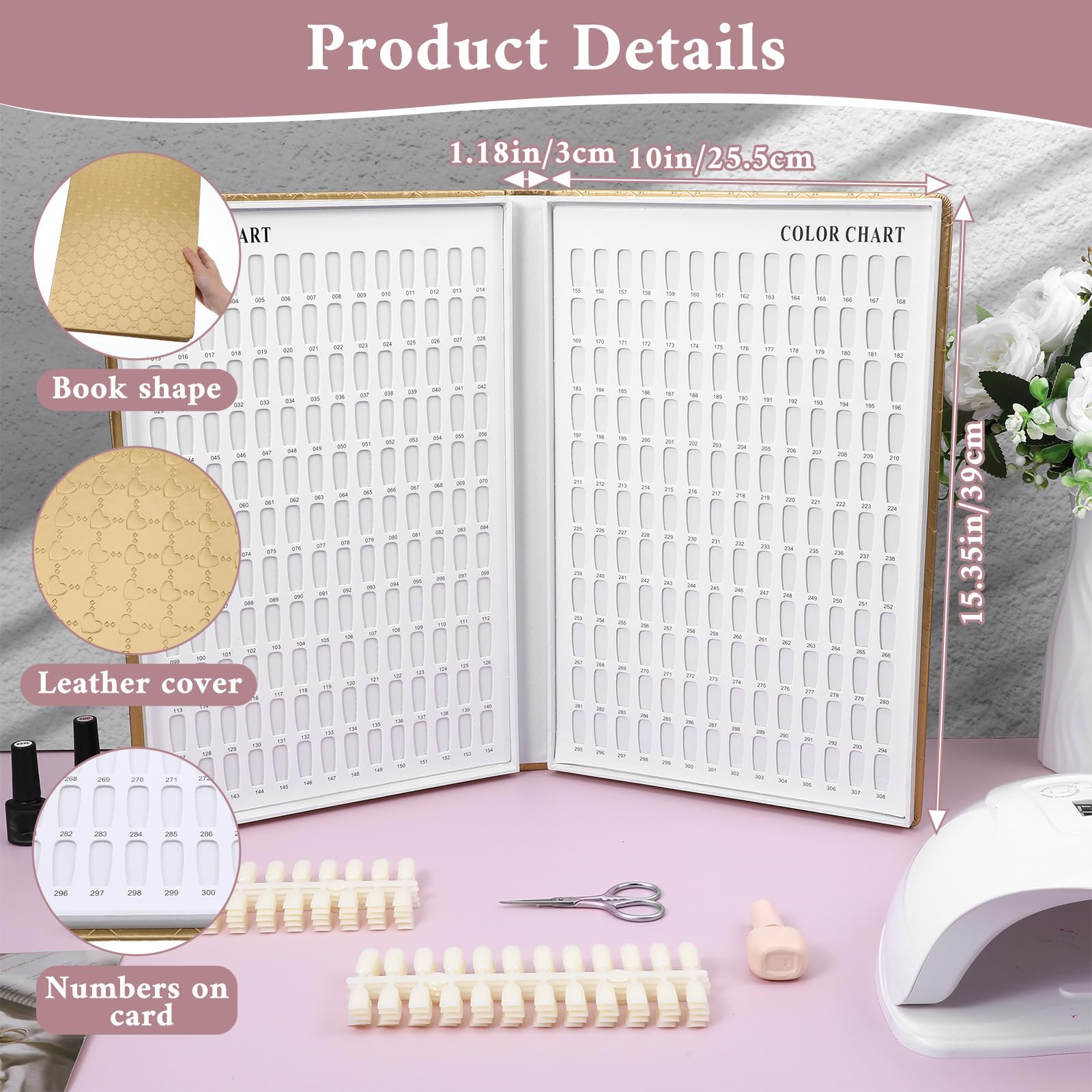 MAQUITA 360 nail tips collection for easy color testing.