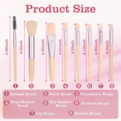 MAQUITA bridesmaid gift set of makeup brushes ideal for wedding party favors