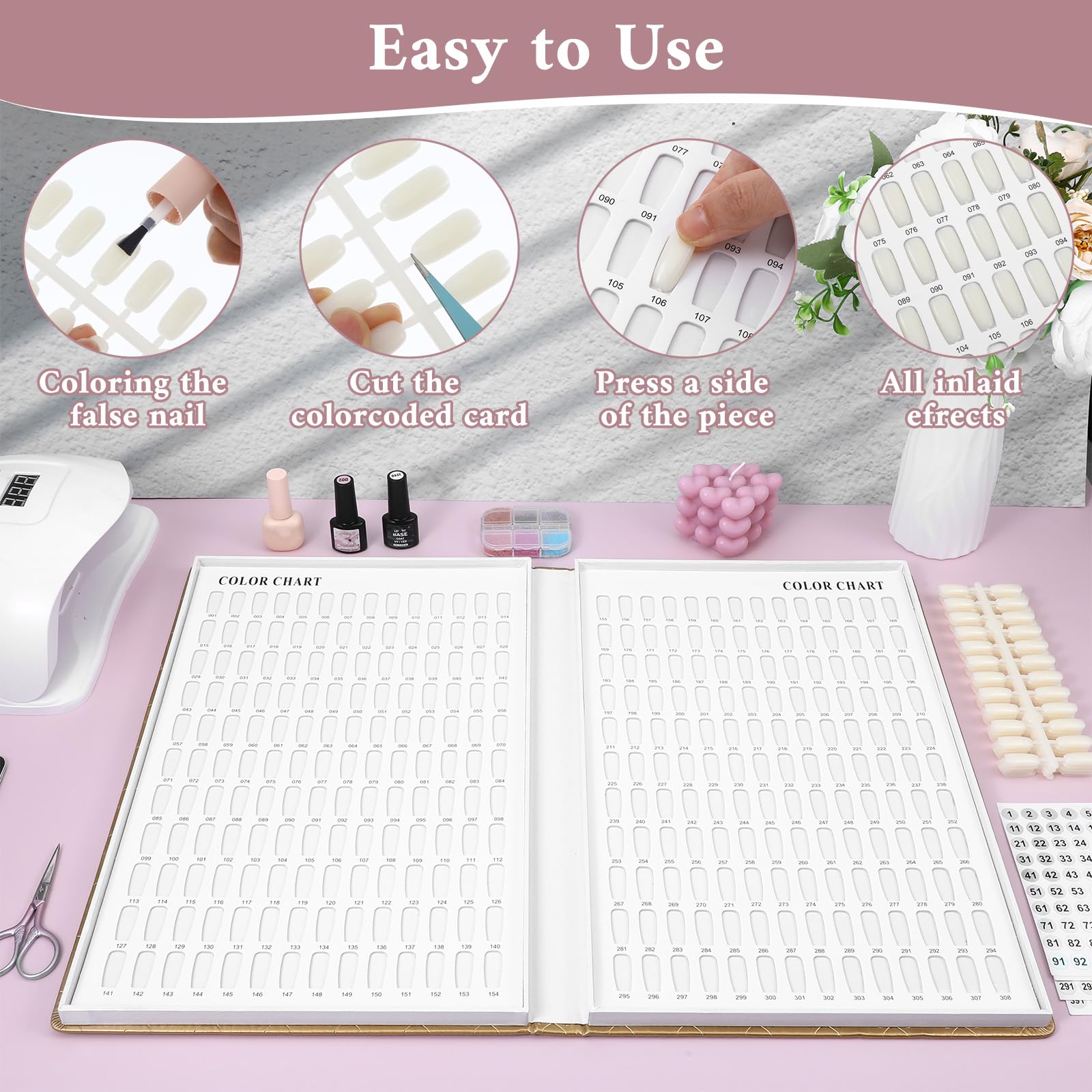 MAQUITA embedded installation swatches require no glue.