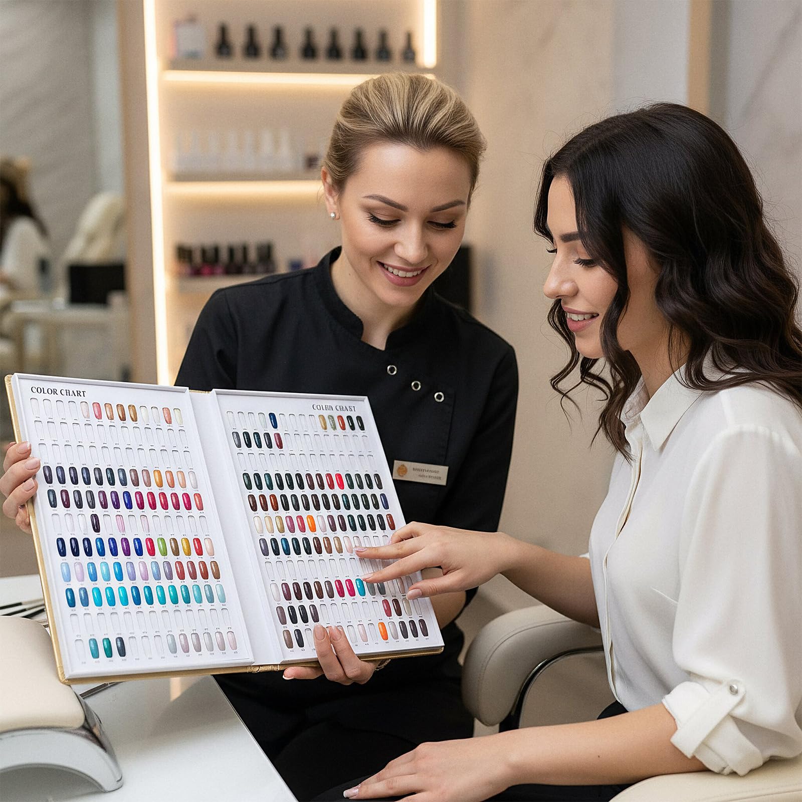 MAQUITA nail art practice display aids learners.