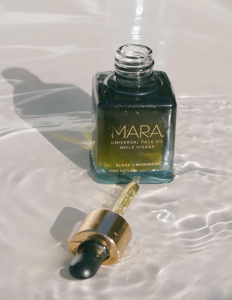 MARA compact 1.2oz bottle suggests travel-friendly glow on the go