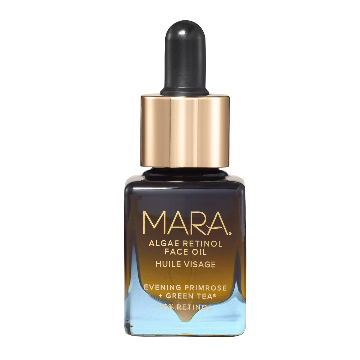 MARA retinol algae face oil bottle for nightly hydration and renewal