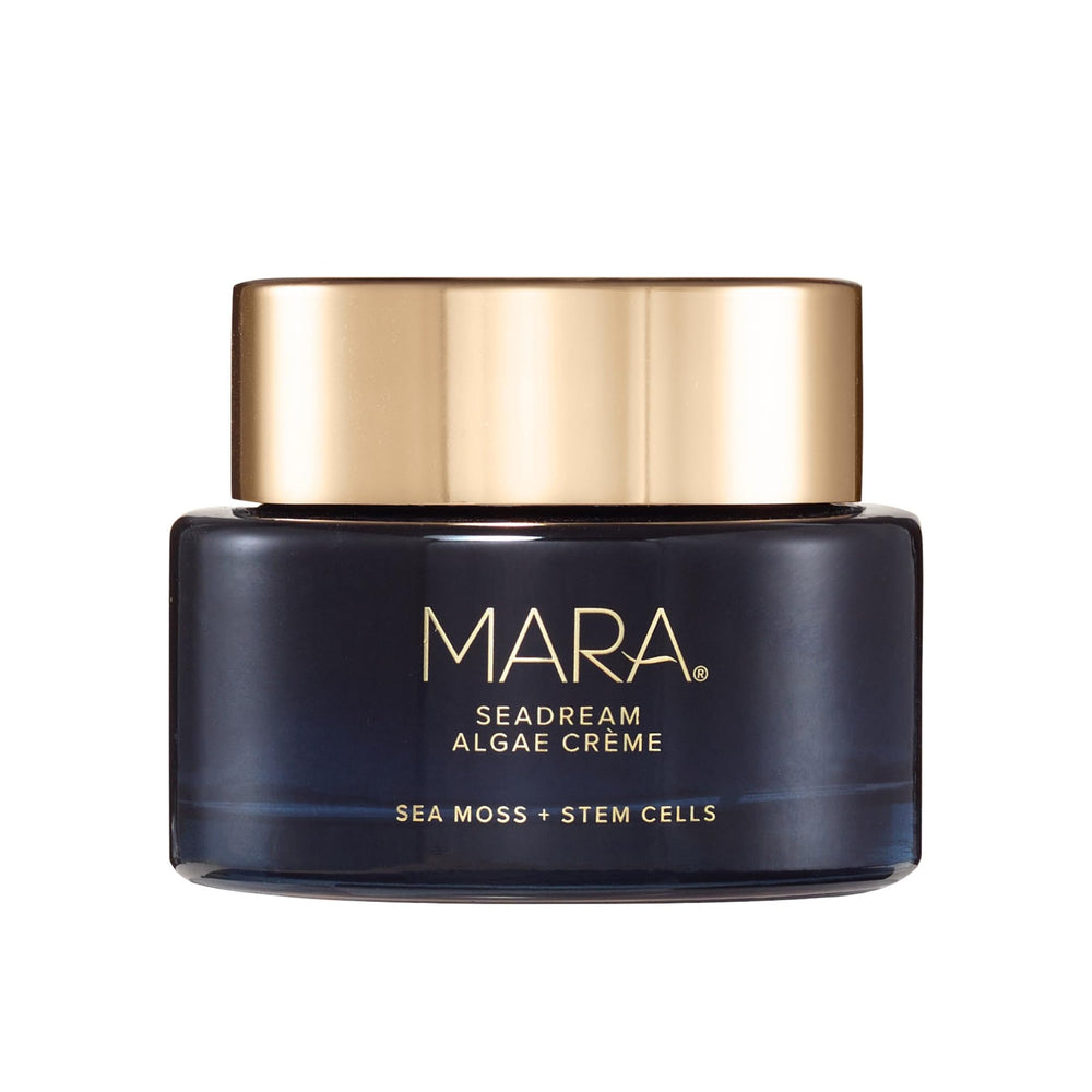 MARA SeaDream Creme jar close-up showing rich overnight hydration.
