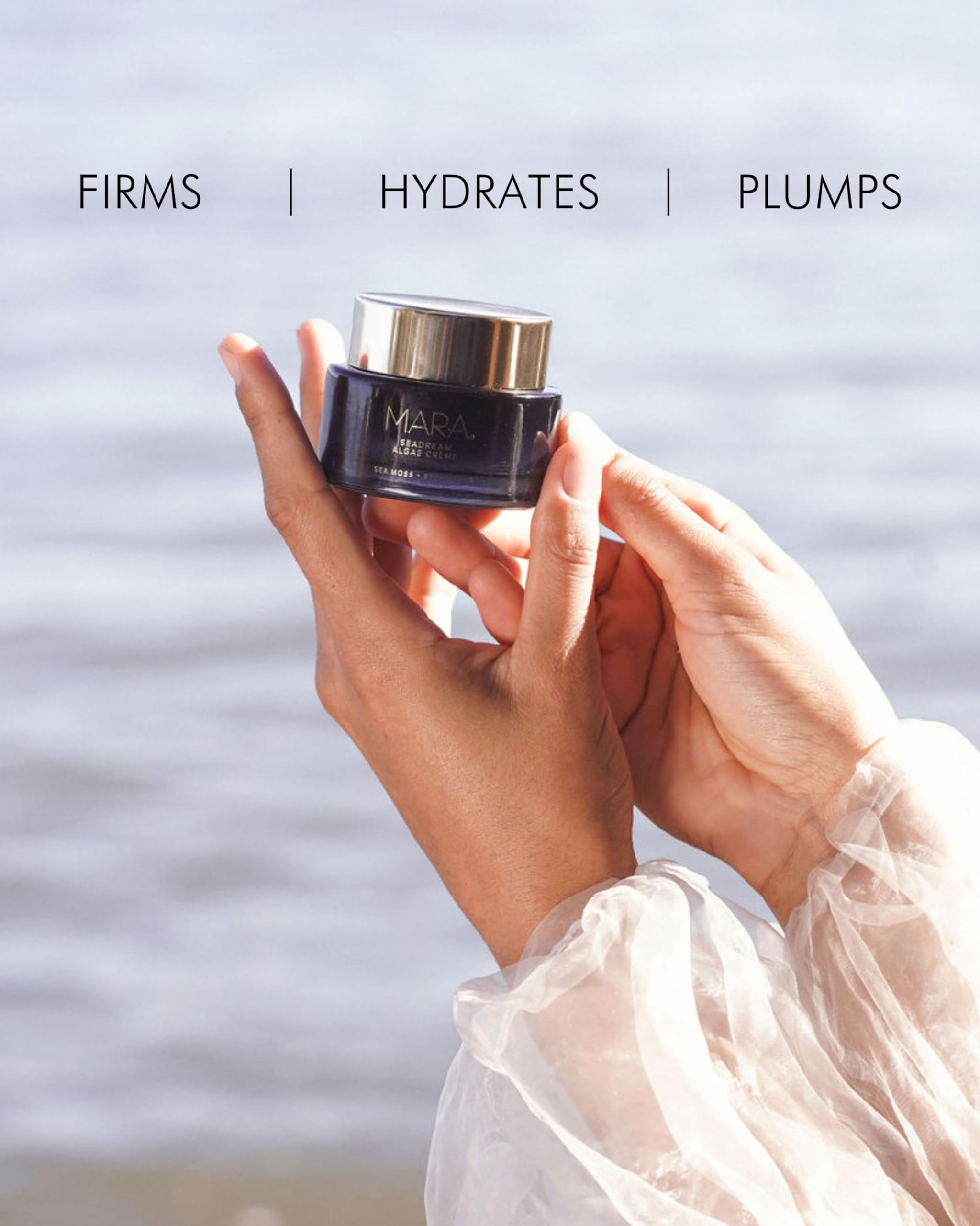 Peptide blend emphasized for potential firming in MARA SeaDream Creme.