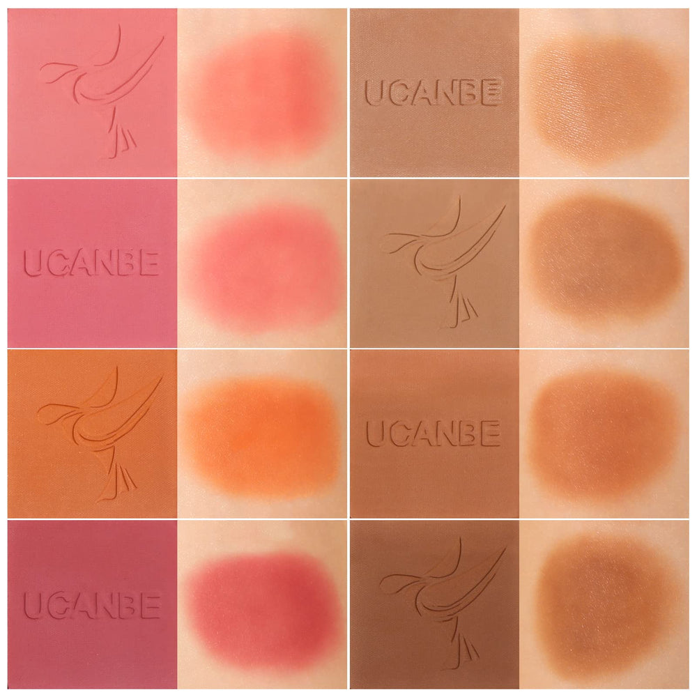 MARBUROLY blush and bronzer shades on skin enable sculpted, natural-looking glow