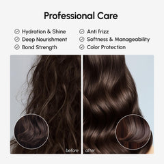 MAREE curly hair smoothing demonstrates frizz control and defined curls