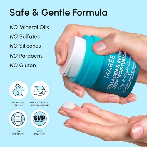 MAREE product in use for day or night skincare routine.