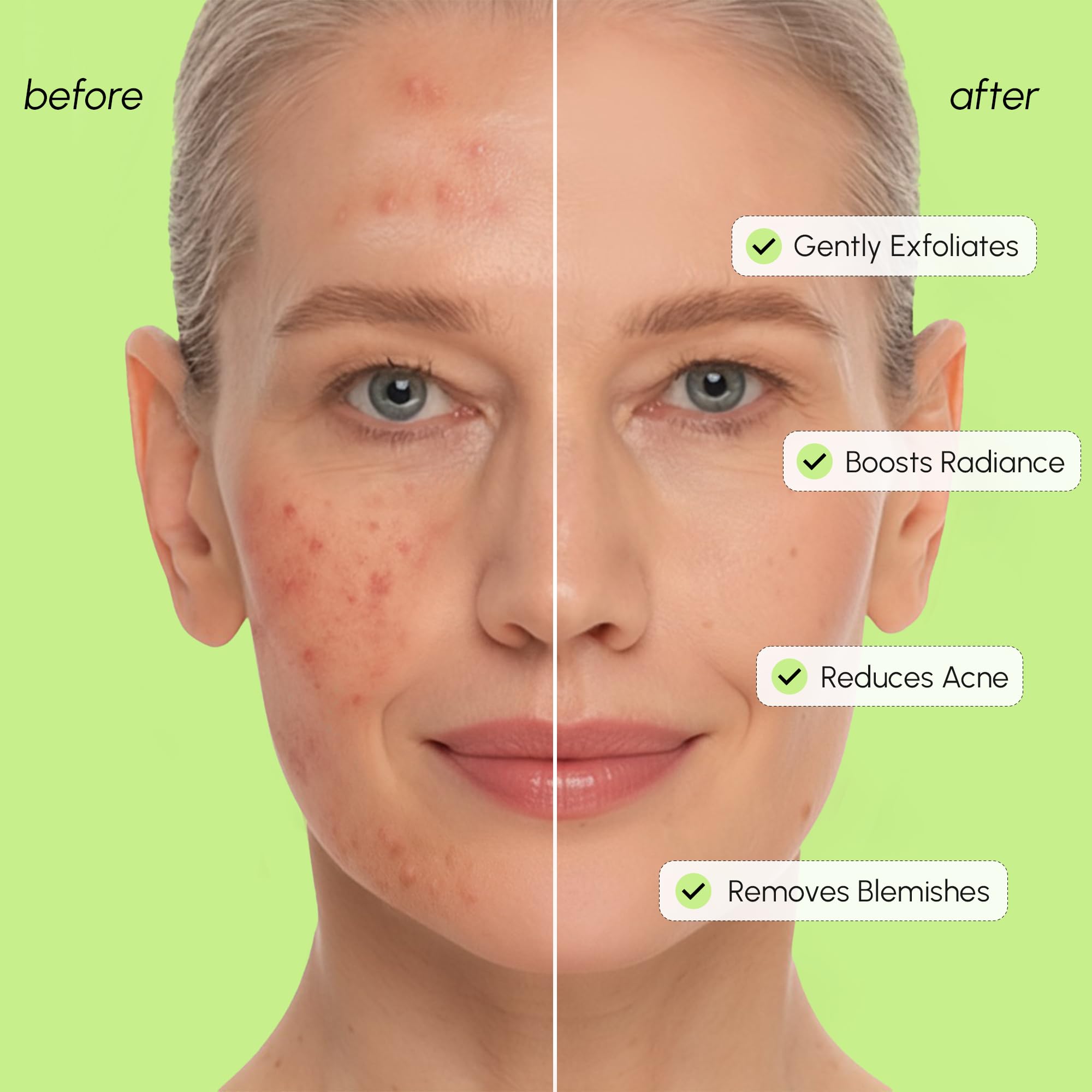 MAREE Exfoliating Toner pore area closeup hints at refined texture