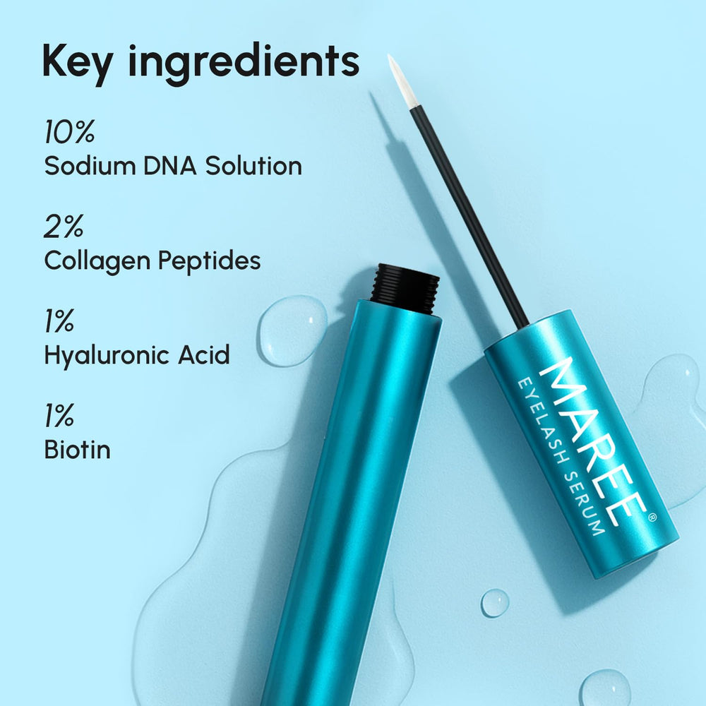 MAREE eyelash serum for brows and lashes enhances natural fullness
