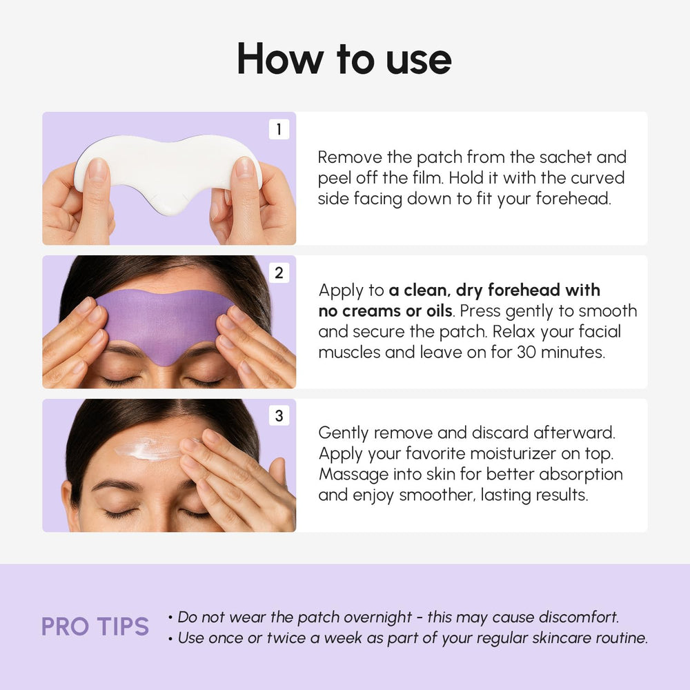 MAREE forehead patches 30-minute smoothing session for a refreshed look