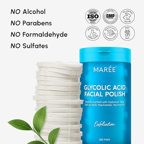 MAREE Glycolic Pads support acne-prone skin without harshness.