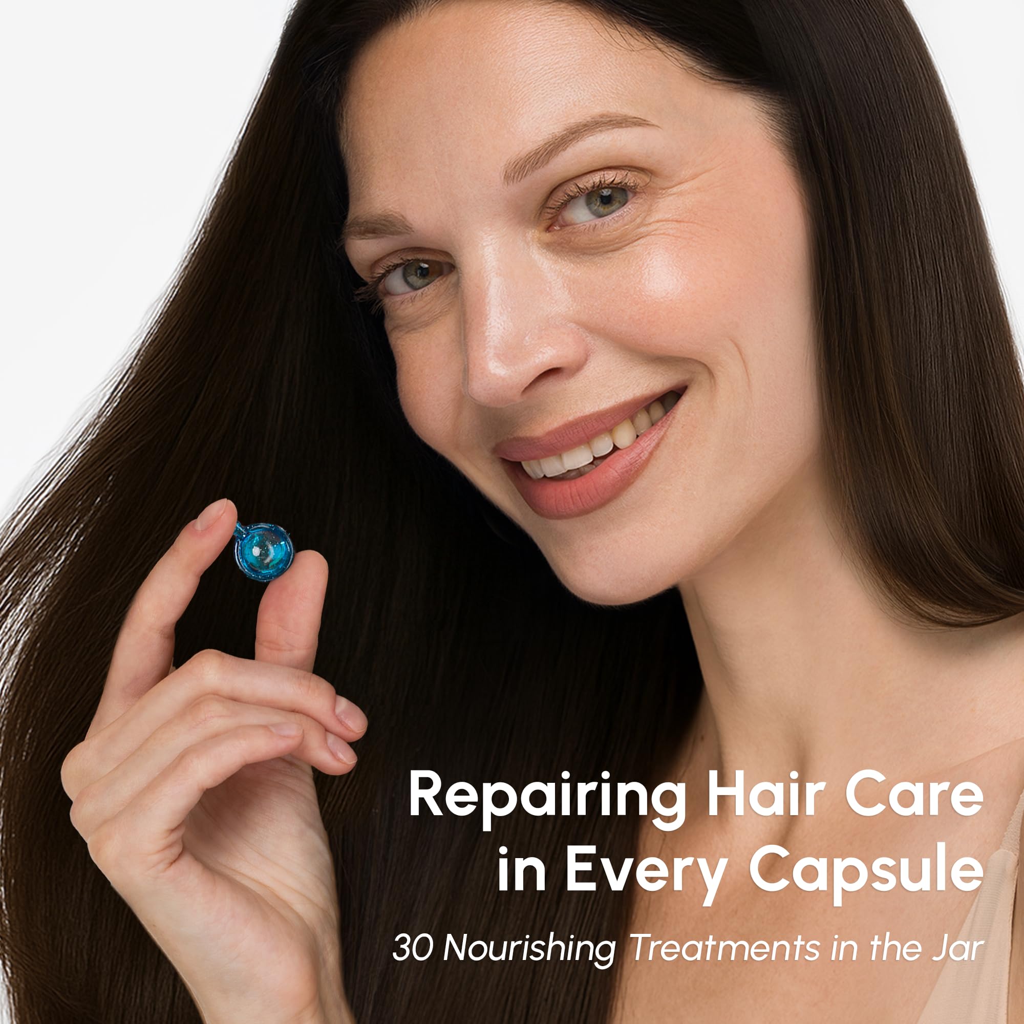 MAREE hair oil keratin bottle demonstrates premium formula for dry, damaged hair.