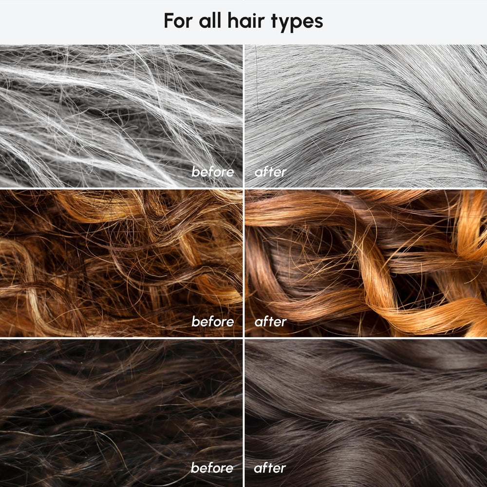 MAREE hair serum on hair strands shows natural glow and manageability