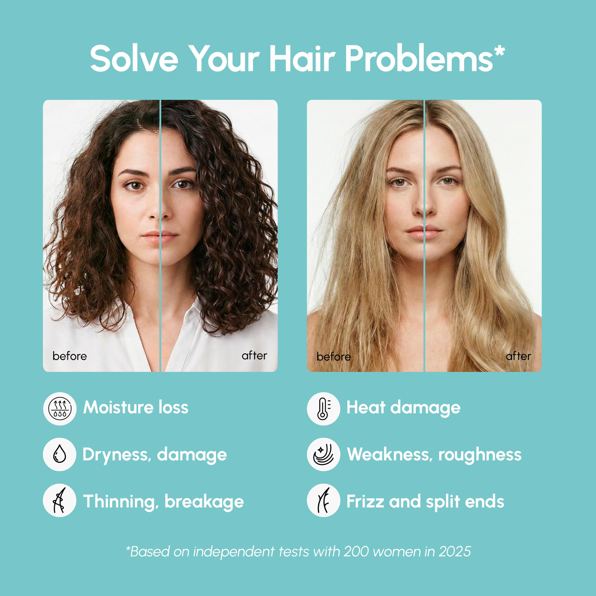 MAREE keratin hair treatment with biotin and peptides in sleek packaging