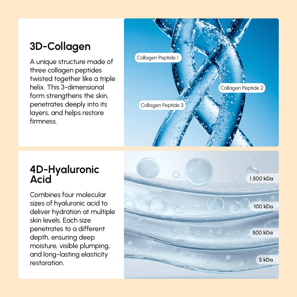 MAREE neck cream with roller shows hyaluronic acid enriched moisture for neck and décolleté.