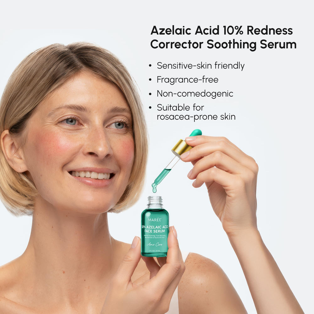Dropper close-up releasing serum for quick absorption and gentle hydration.
