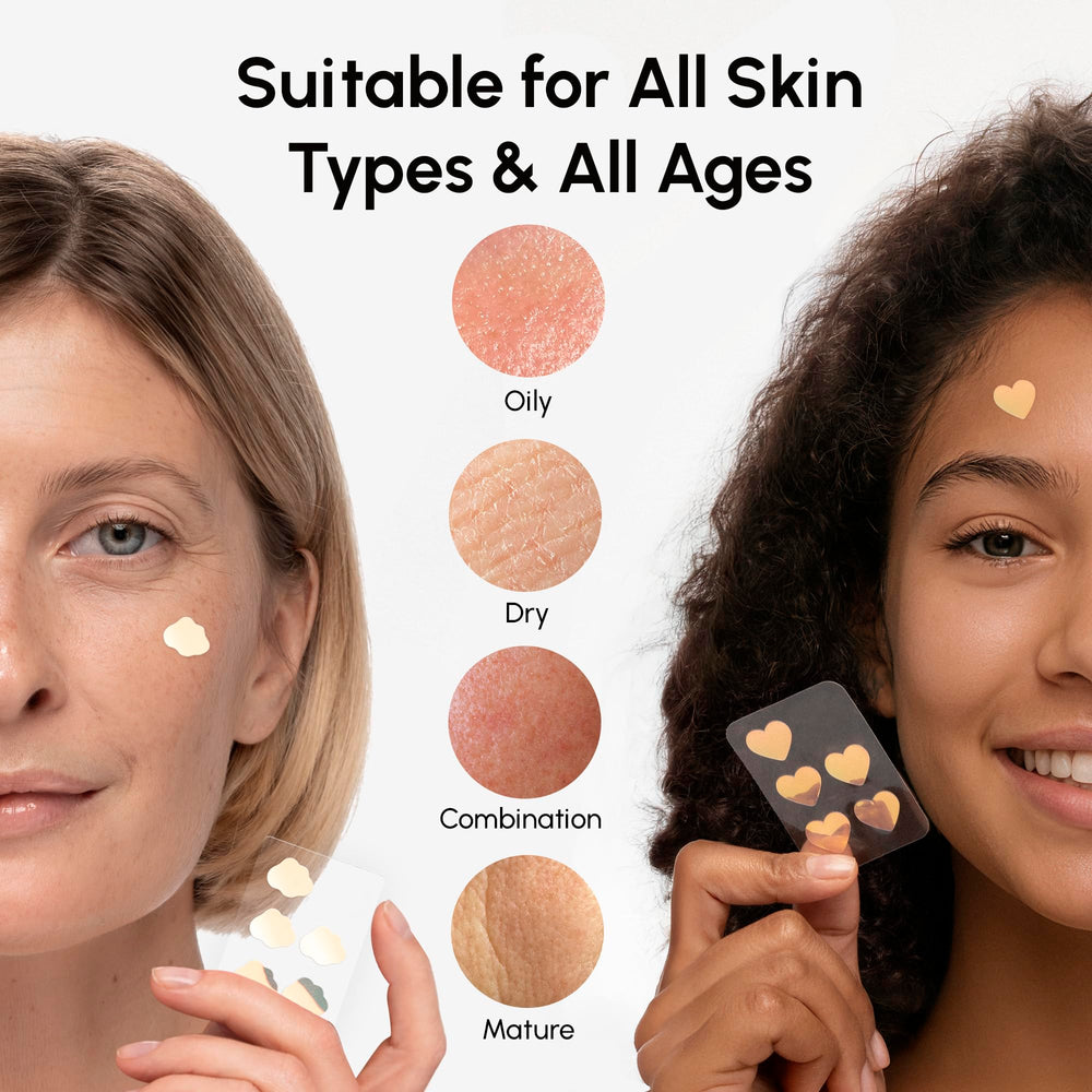 MAREE Star patches with centella and algae for skin-friendly support.