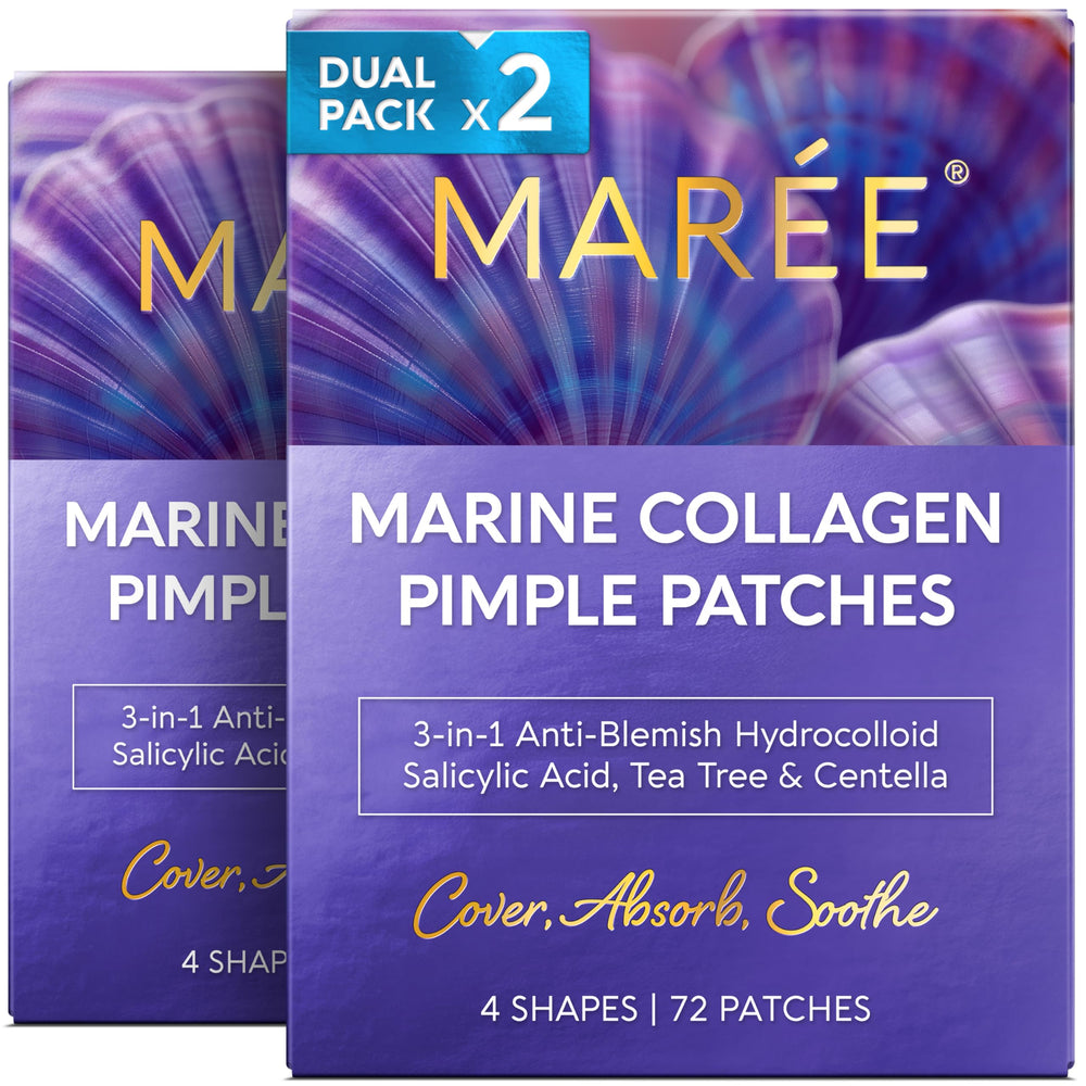 MAREE Star pimple patches pack 2 front view shows two-star patches for quick blemish care.